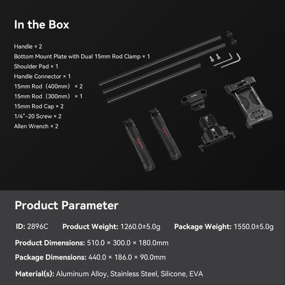 SmallRig Universal Camera Shoulder Mount Kit