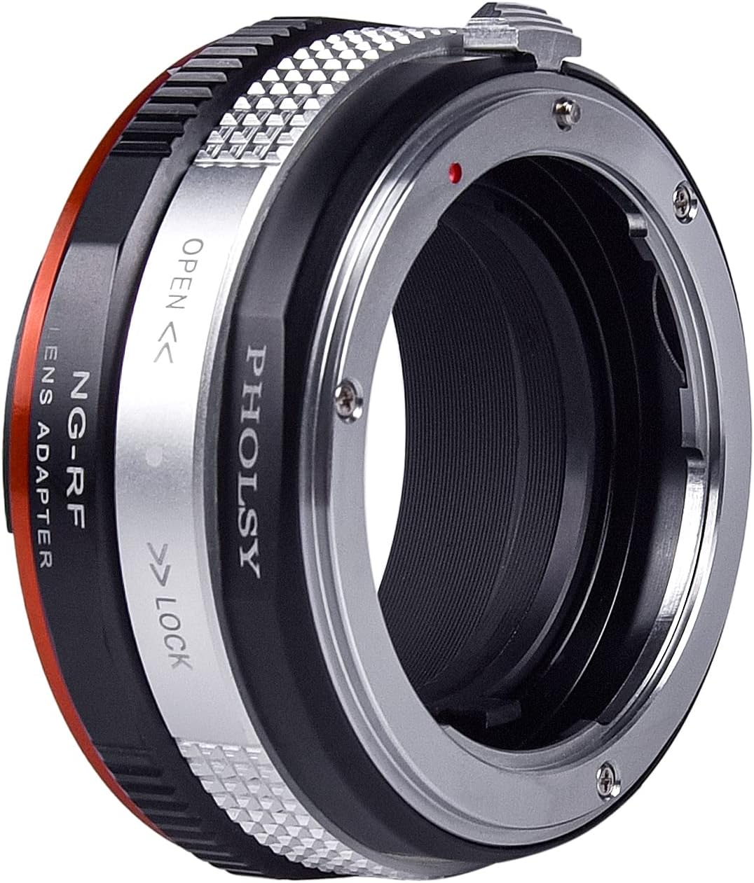 PHOLSY Lens Mount Adapter for Nikkor G/F/AI/AIS/D/AF-S Lens Compatible with Nikon F (G-Type) Lens to Canon EOS RF Mount Camera Body, Lens Adapter with Aperture Control Ring