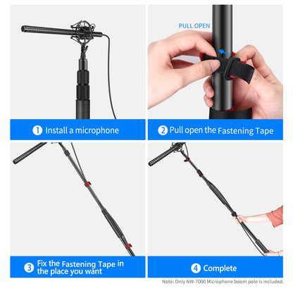 NEEWER NW-7000 Microphone Boom Arm Pole - Extendible de 3/8" a 5/8"