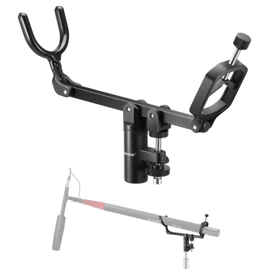 Soporte NEEWER para Boom Pole de 5/8". Ajuste -15°/+30° Tilt