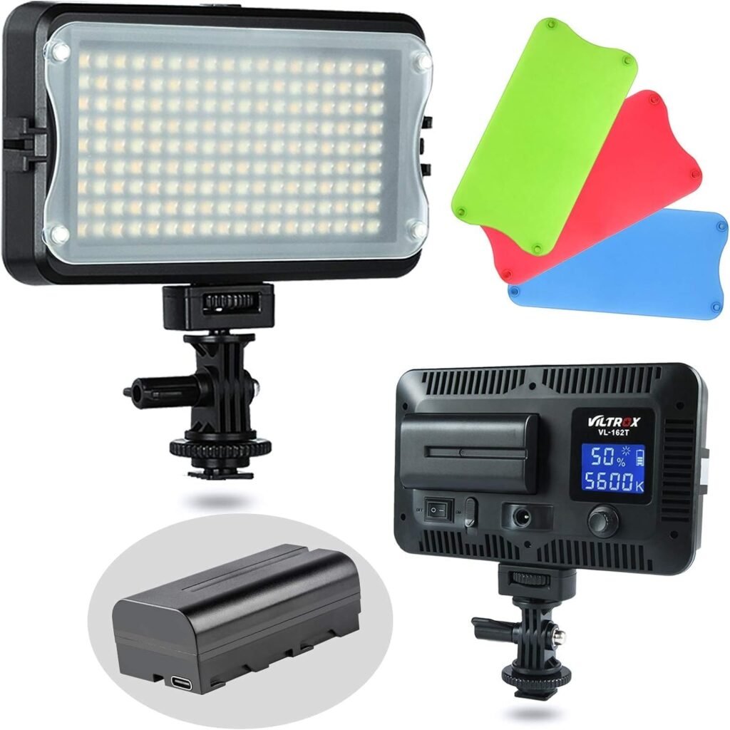 LED Portátil Viltrox VL-162T CRI95+ 3300K-5600K Bi-Color