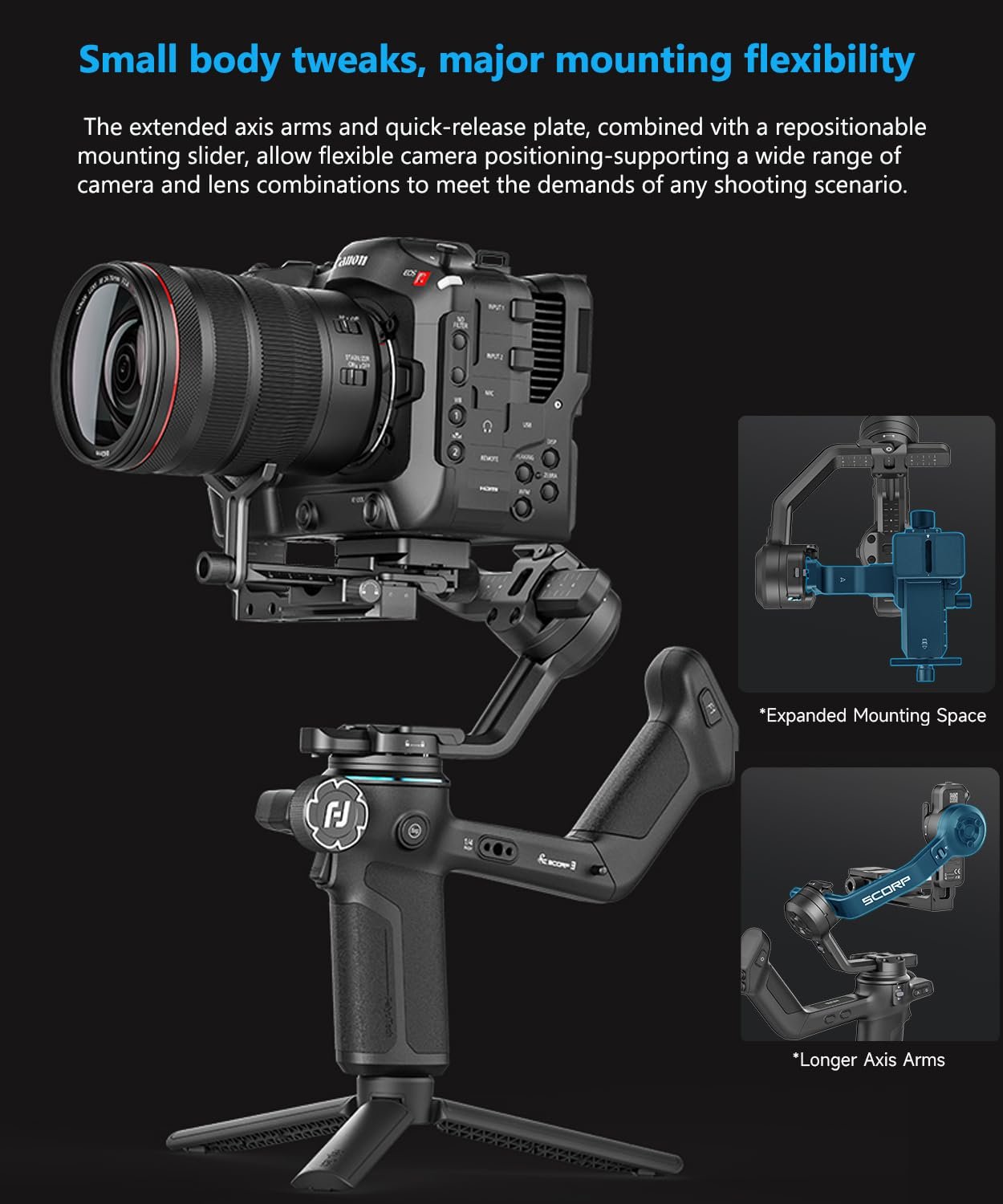 FeiyuTech SCORP 3 KIT Gimbal Estabilizador - Imagen 5
