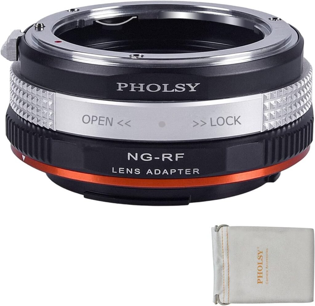 PHOLSY Adaptador de Montura Nikon F a Canon RF