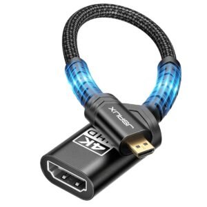 JSAUX Adaptador Micro HDMI a HDMI 4K@60Hz