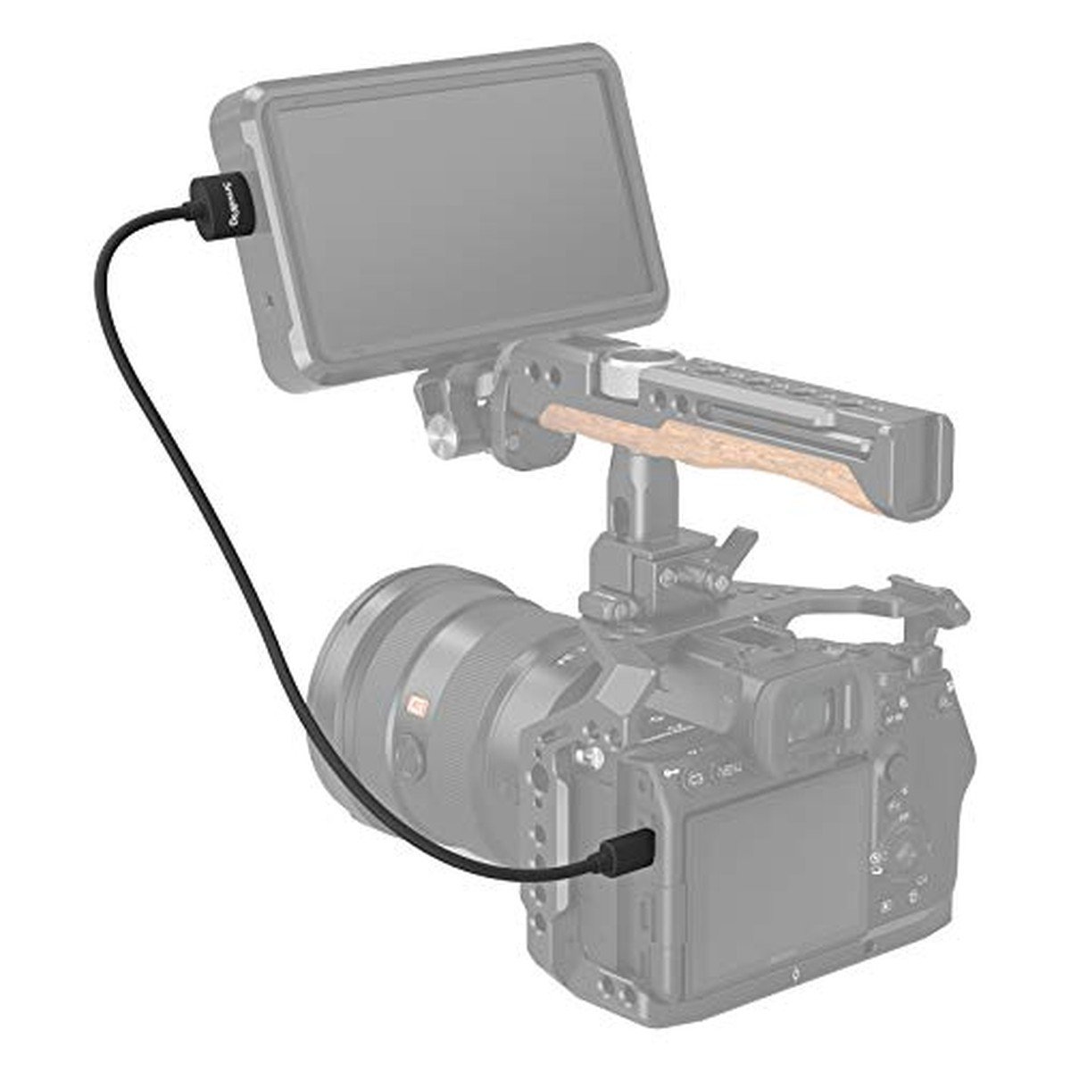 SmallRig Cable HDMI Ultra Delgado D a A (55cm) 3043B - Imagen 2