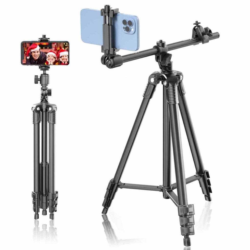 Lusweimi Tripode 67" con Brazo Horizontal y Control Remoto